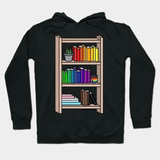 Progress Pride Rainbow Bookcase Hoodie